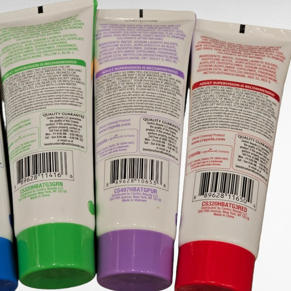 NWT 6 Crayola Bathtub Finger Paint Soap Vibrant Colors